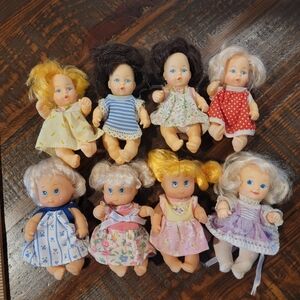 Rare Vintage Mattel Citi toy Baby Dolls Cititoy Sisters Lot of 8